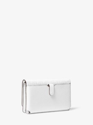 Sac &agrave; bandouli&egrave;re convertible en cuir et &agrave; logo