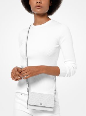 Sac &agrave; bandouli&egrave;re convertible en cuir et &agrave; logo