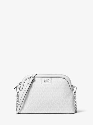 Michael Kors Large Crossgrain Leather Dome Crossbody 