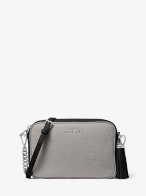 michael kors ginny medium pebbled leather crossbody