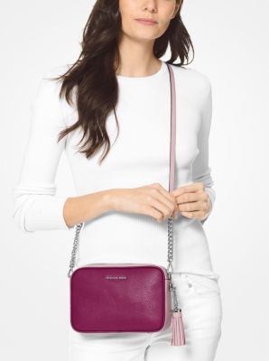 ☆Michael Kors☆ GINNY Pebbled Leather クロスボディ CAMEL♪ Ginny Leather Crossbody Bag | Michael Kors [US]