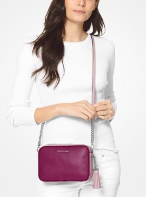 ginny medium pebbled leather crossbody bag