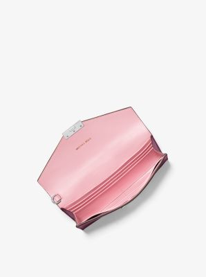 Whitney Large Two-Tone Leather Chain Wallet