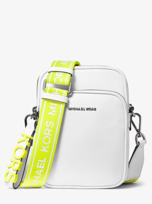 Medium Leather Neon Logo Tape Crossbody Bag image number 0