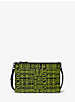 Adele Newsprint Logo Leather Crossbody Bag image number 0