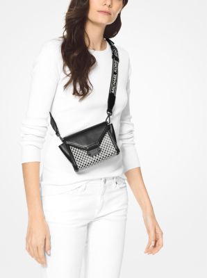 Whitney Mini Checkerboard Logo Leather Convertible Crossbody Bag ...