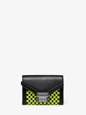 Michael Kors Whitney Small Leather Chain Wallet - Yellow