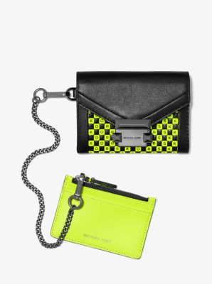 Michael kors whitney clearance small leather chain wallet