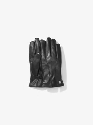 michael kors leather gloves