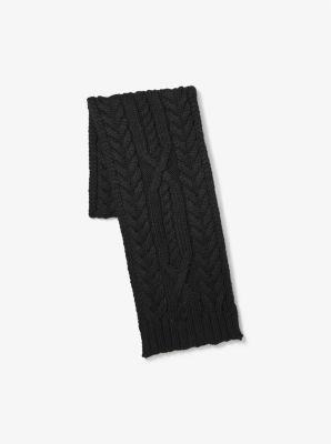 Michael kors deals cable knit scarf