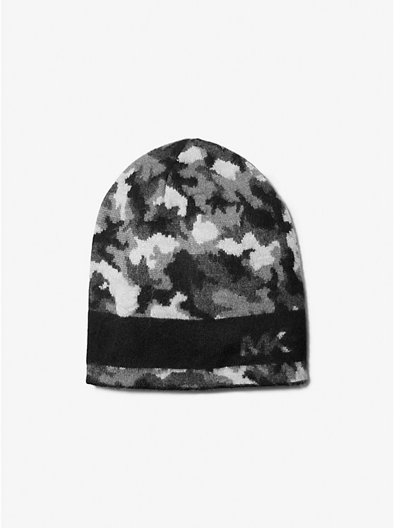 Camouflage Woven Beanie Hat image number 0