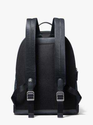 Michael Kors Hudson Monogram Backpack - Black