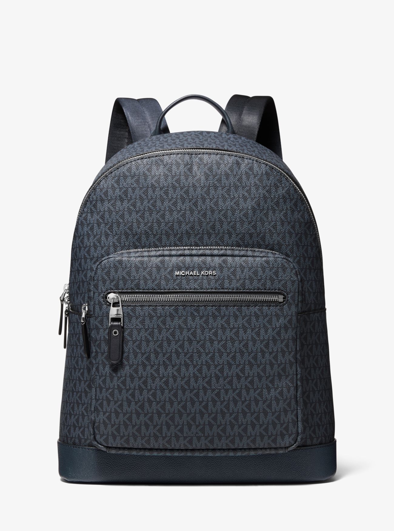 MK Hudson Logo Backpack - Blue - Michael Kors