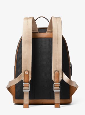 Hudson Logo Stripe Backpack in marrón/naranja | Michael Kors
