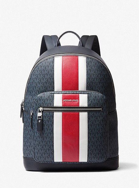 Hudson Logo Stripe Backpack - ADMPBLURCRD - 33F0LHDB2Z