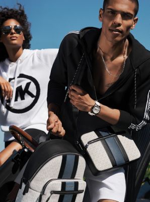 Hudson Logo Stripe Backpack Michael Kors [AU]