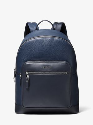 michael kors blue leather backpack