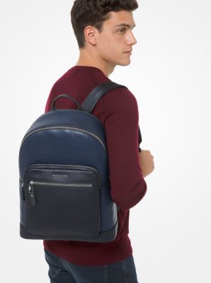 Hudson Slim Pebbled Leather Backpack