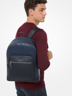 Michael Kors Men's Hudson Pebbled Leather Backpack