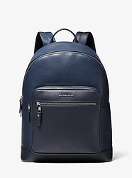 Hudson Pebbled Leather Backpack - NAVY - 33F0LHDB8L