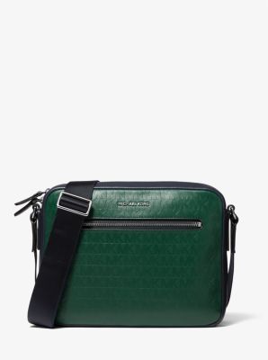 Hudson Logo Debossed Leather Camera Bag | Michael Kors