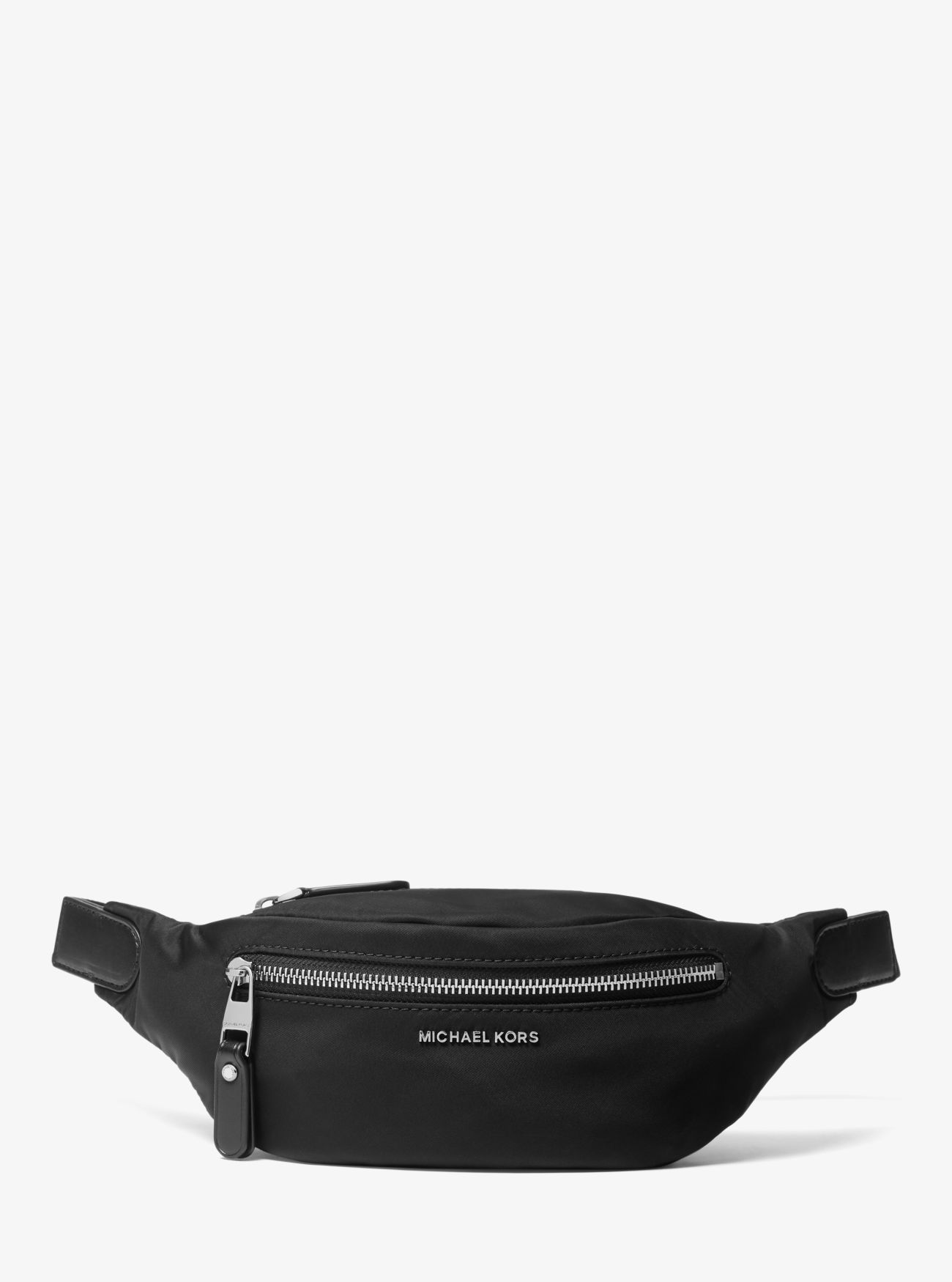MK Hudson Medium Nylon Belt Bag - Black - Michael Kors