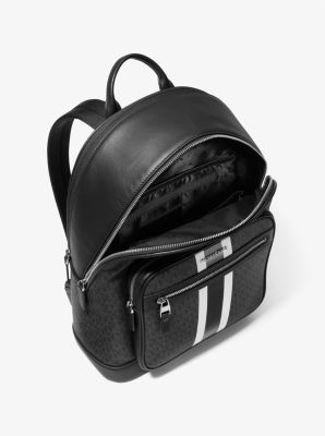 M MK Cooper Backpack - Varsity Stripe/Black Monogram