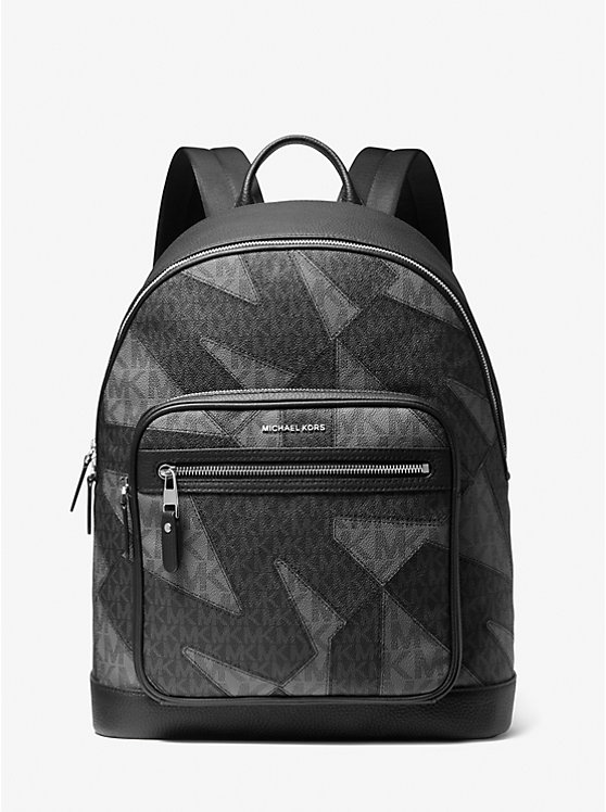 Hudson Two-Tone Graphic Logo Backpack | Michael Kors