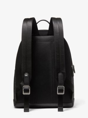 Hudson Crocodile Embossed Leather and Logo Backpack image number 2