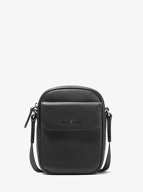 마이클 마이클 코어스 크로스바디백 Michael Michael Kors Hudson Pebbled Leather Smartphone Crossbody Bag,BLACK