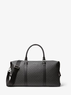 Louis Vuitton Shiny Pebbled Leather Duffle Bag Black