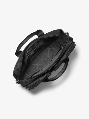 Brooklyn Recycled Nylon and Logo Briefcase