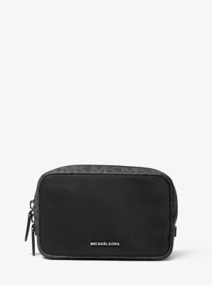 Brooklyn Recylced Nylon and Logo Zip Pouch