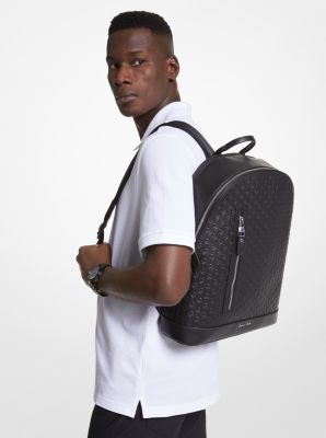 Hudson Slim Pebbled Leather Backpack