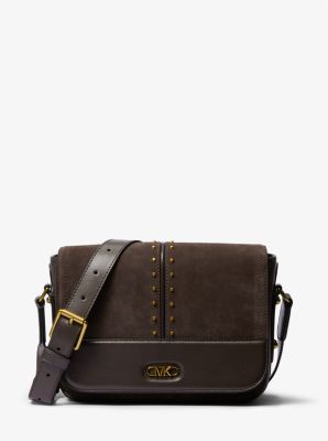 Astor Medium Studded Suede Messenger Bag image number 0