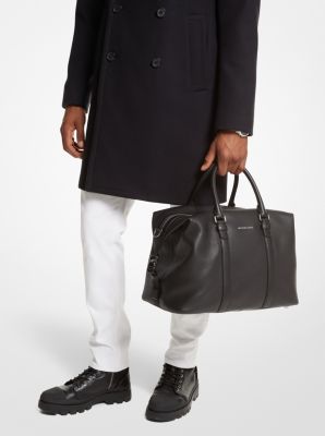 Hudson Medium Pebbled Leather Duffel Bag image number 3