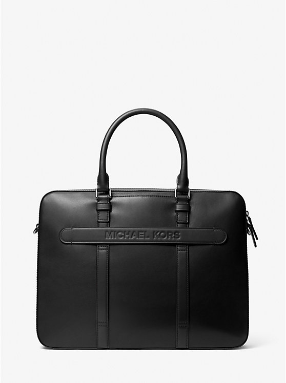 Varick Large Leather Briefcase image number 4