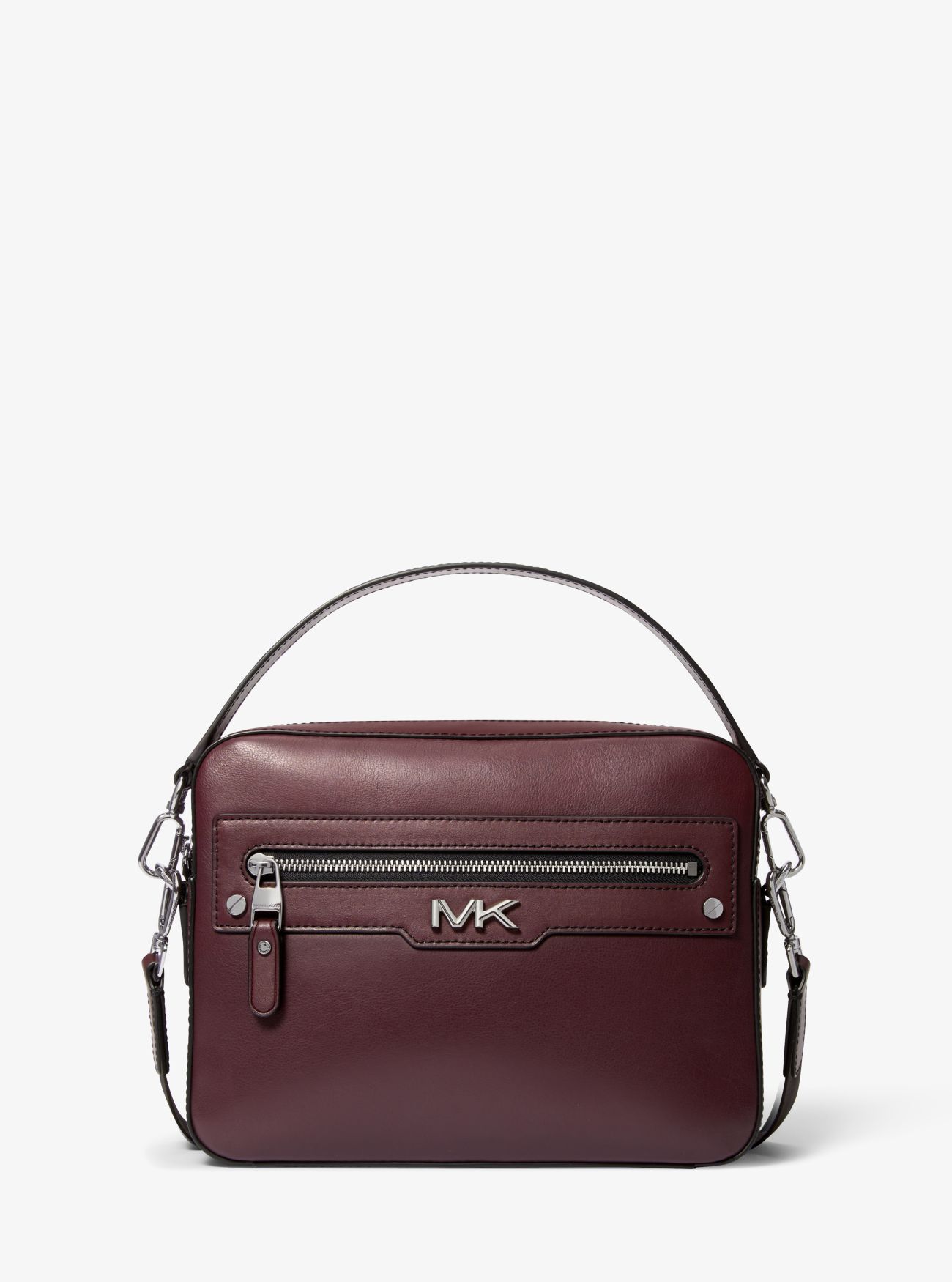 MK Varick Leather Camera Bag - Red - Michael Kors