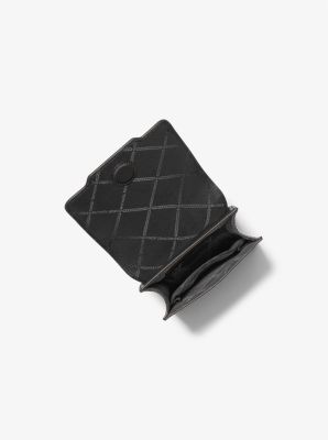 BOTTEGA VENETA: intrecciato leather smartphone case - Black