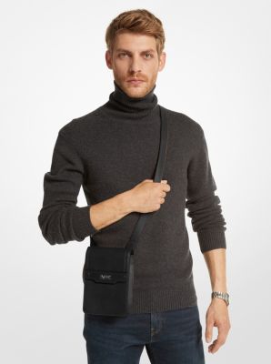 Crossbody-smartphonetas Varick van leer