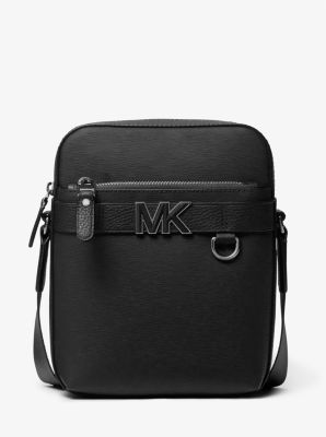 Hudson Crossgrain Leather Flight Bag | Michael Kors