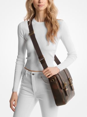 Colby Burnished Leather Messenger Bag