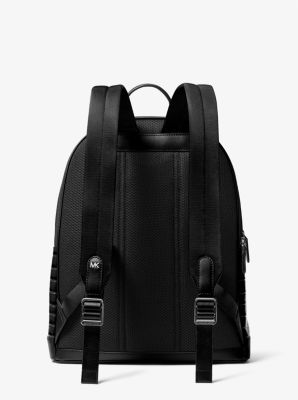 Hudson Crocodile Embossed Leather Commuter Backpack image number 2