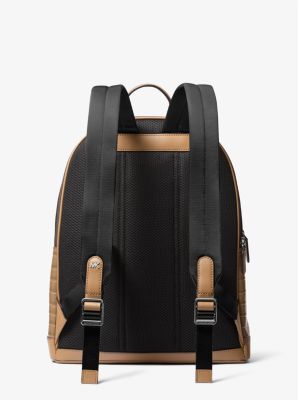 Hudson Crocodile Embossed Leather Commuter Backpack