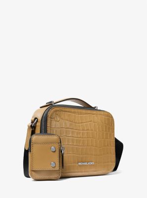 Hudson Crocodile Embossed Leather Crossbody Bag image number 4