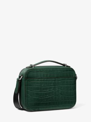 Hudson Crocodile Embossed Leather Crossbody Bag image number 2