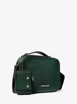 Hudson Crocodile Embossed Leather Crossbody Bag image number 4