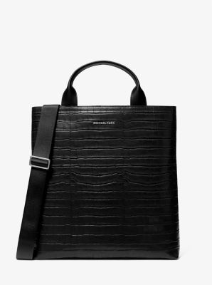 Embossed leather tote m online