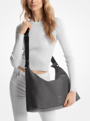 Hudson Nubuck Hobo Bag in SLATE | Michael Kors
