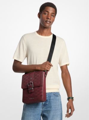 Messenger-Tasche Colby aus poliertem Leder mit Logoprägung image number 2